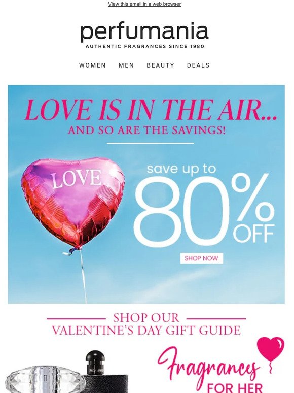 Love is in the air...and so are the savings!