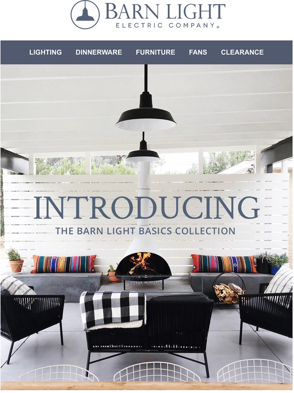 Barn Light Electric Introducing our Barn Light Basics collection! Milled