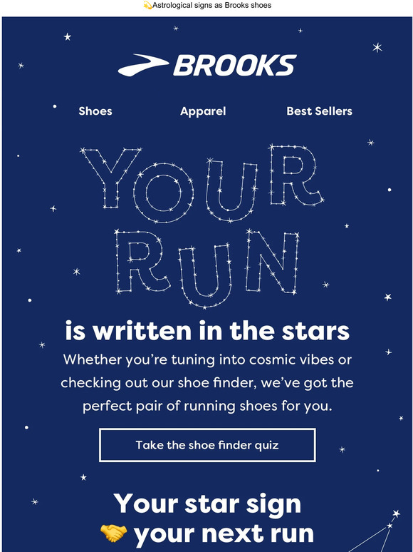 Brooks Running What’s your shoe sign? Milled
