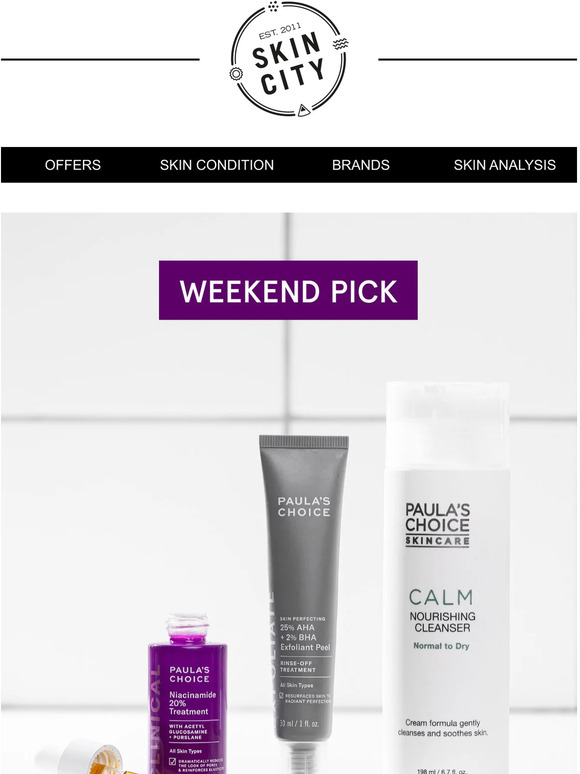 20% off Paula's Choice this weekend!