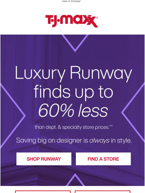 TJ Maxx RUNWAY deals are going fast! ⏳ Milled