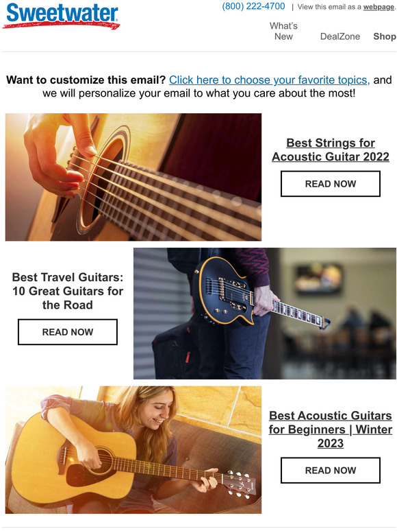 Sweetwater Best Strings for Acoustic Guitar 2022 Milled