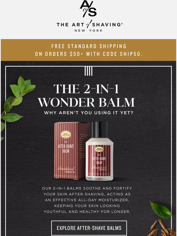 The Art of Shaving After Shave Balms Works in More Ways Than One Milled