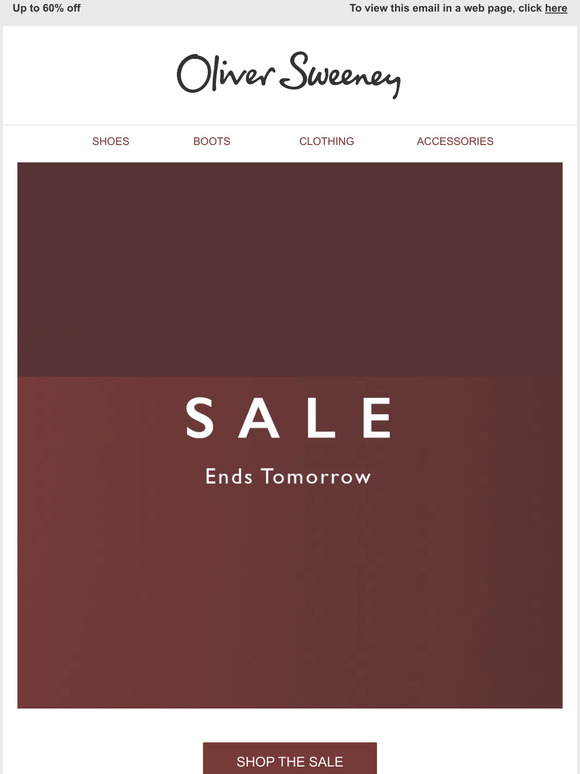 Sale ends tomorrow!