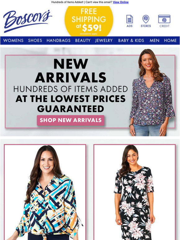 Boscov's: Shop New Arrivals at the Lowest Prices | Milled
