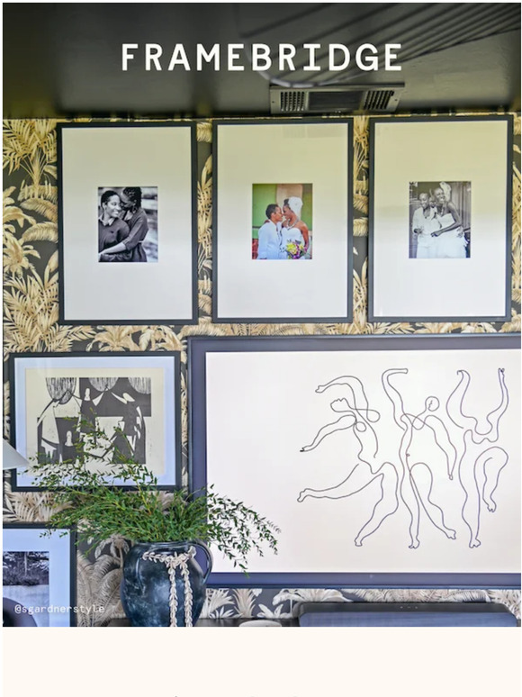 Framebridge What designer Shavonda Gardner framed for Valentine’s Day