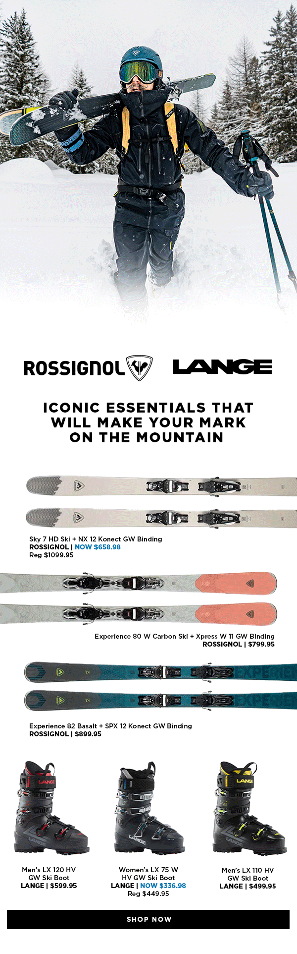 Sporting Life Ski Icons Rossignol & Lange Milled
