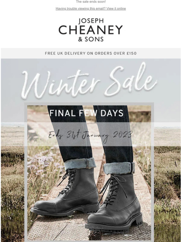 cheaney winter sale