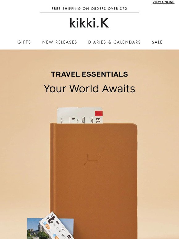 Travel Essentials. Your world awaits