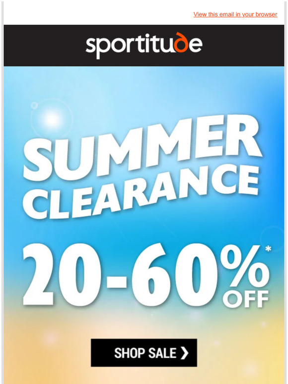☀️ 20-60% Off Gear From Your Sport