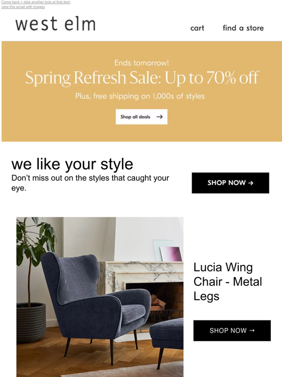 Pottery Barn Hello again... We can totally see this in your home *Plus