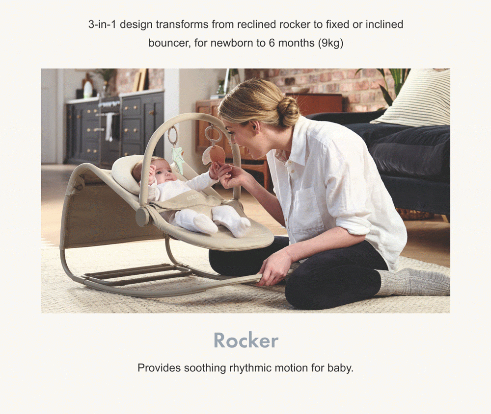 Mamas and Papas Introducing Tempo The New Baby Bouncer Milled