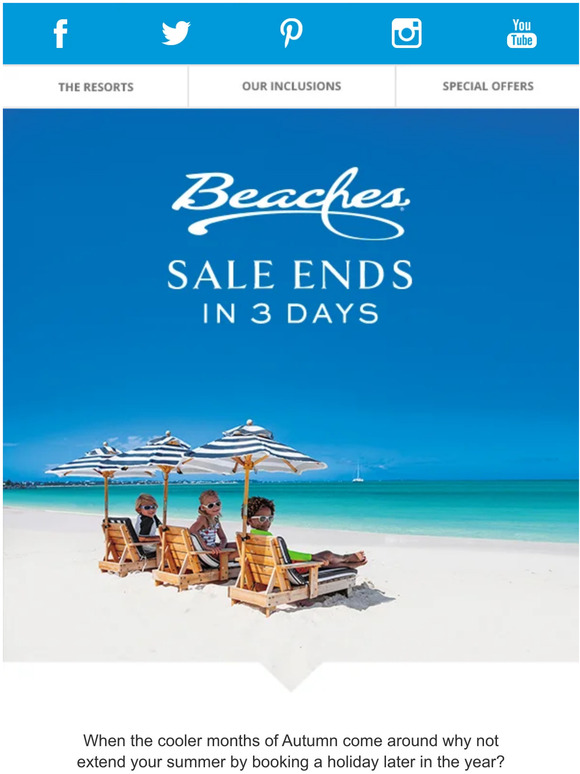 The Beaches Sale is Nearly Over...