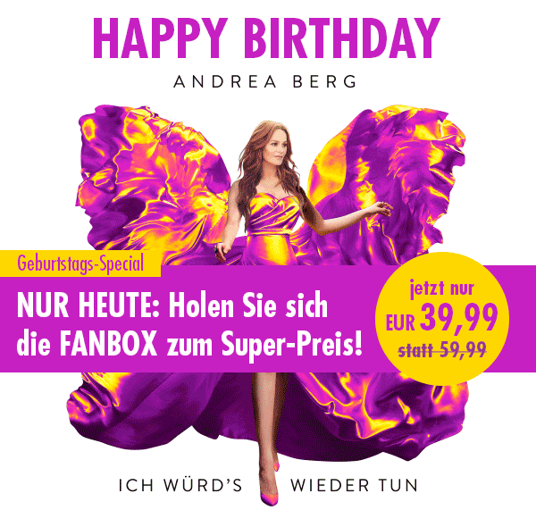 Shop24direct: 🍀🎂Andrea Berg feiert Geburtstag und Sie gleich mit! | Milled