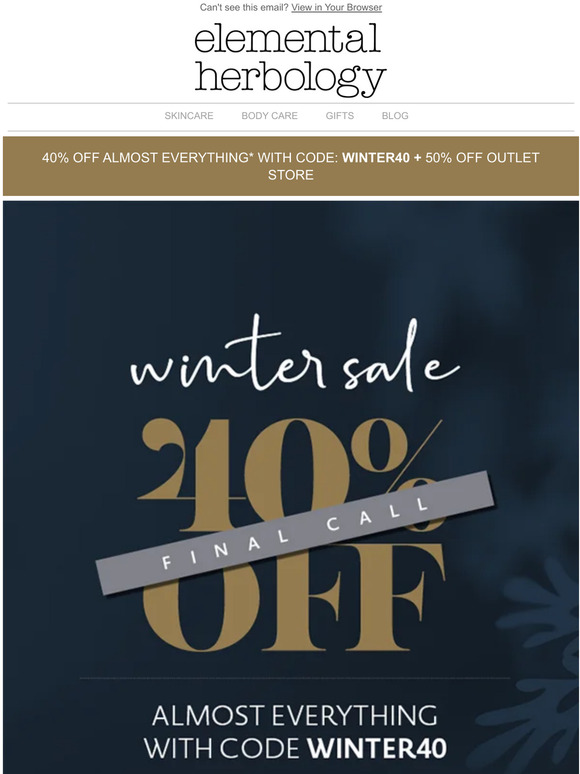 Final Weekend | 40% Off + Further Discounts!