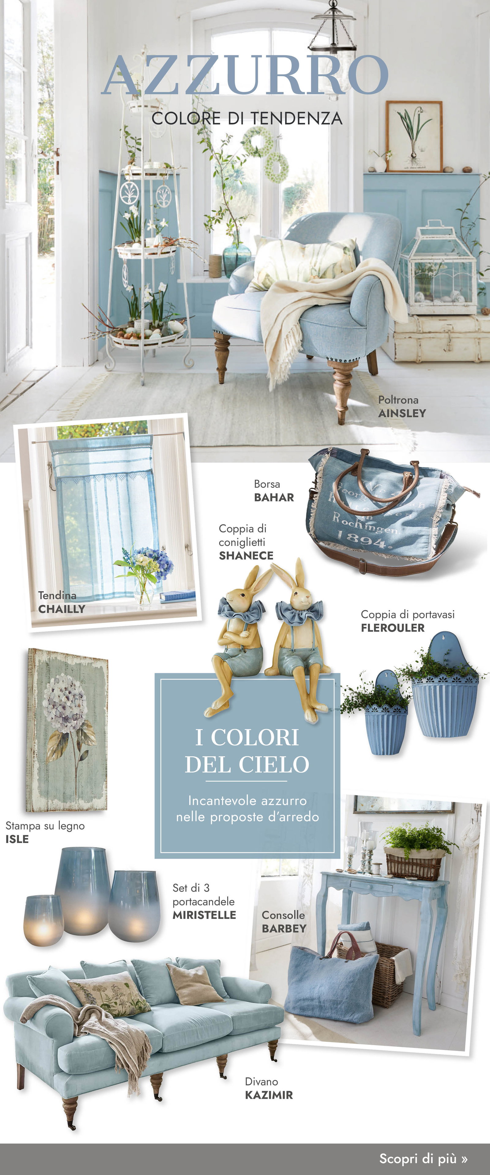Azzurro colore di tendenza LOBERON