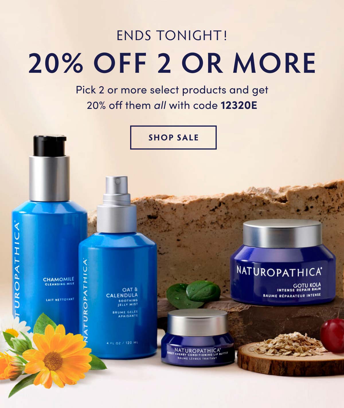 20% OFF 2 OR MORE. Pick 2 or more select products and get 20% off them all with code 12320E