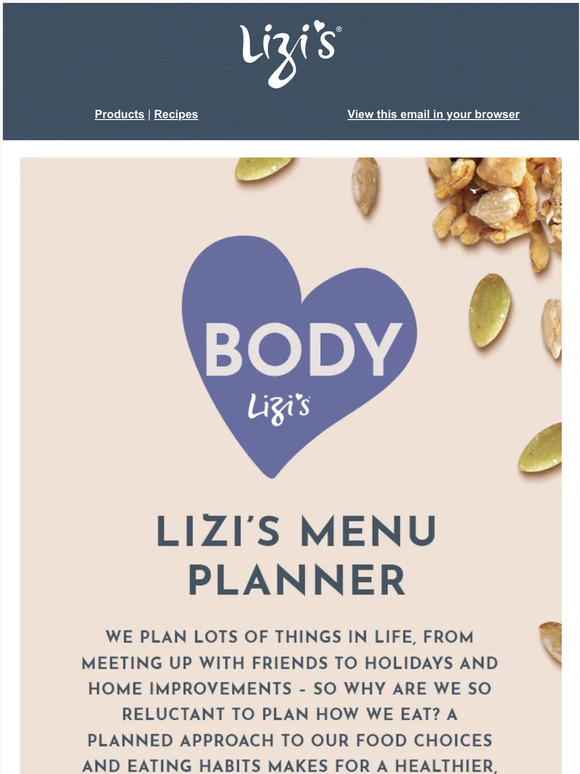 Lizi's Menu Planner - Day 29 Whole Lot Better in 31 Days