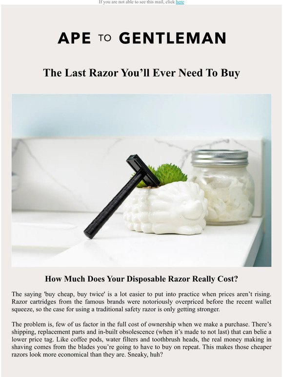 The Last Razor You’ll Ever Need To Buy