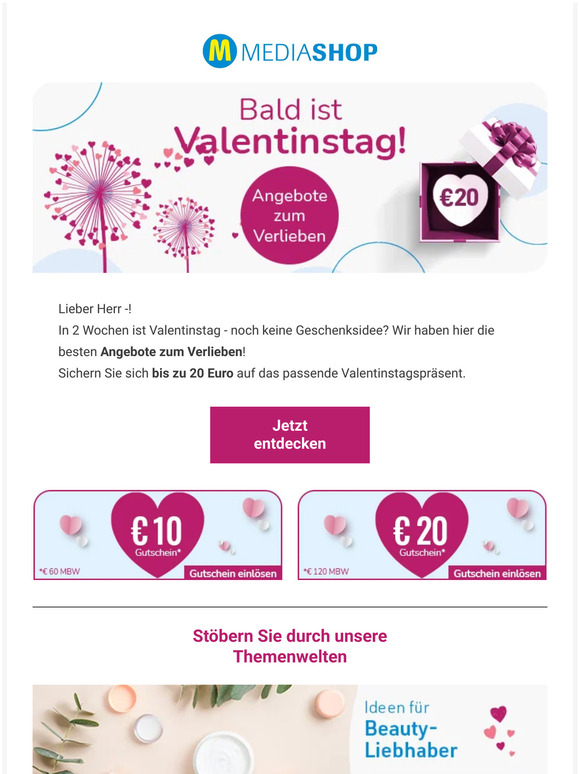 In 2 Wochen ist Valentinstag 💝