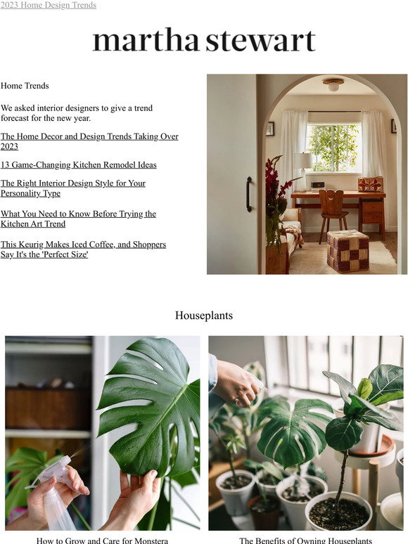Martha Stewart: The Home Decor and Design Trends Taking Over 2023 | Milled