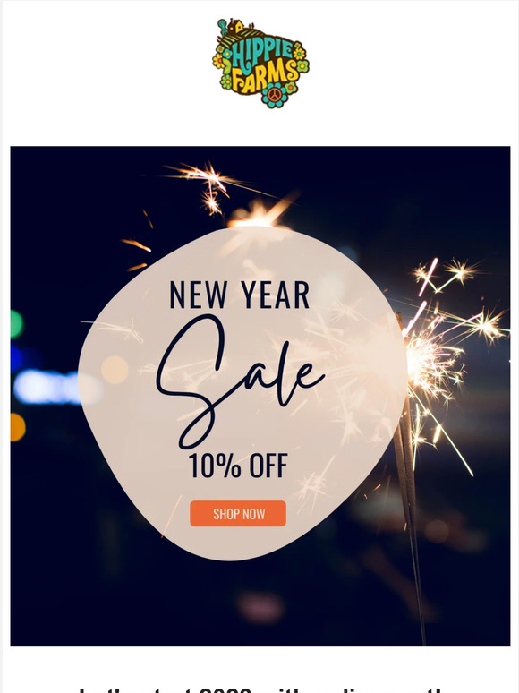 A discount reminder for New Year Sales!