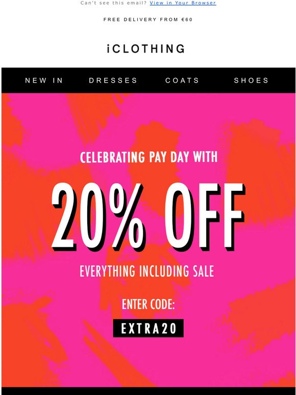 Enjoy 20% off everything! | As seen on social 📸
