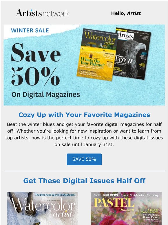 Beat the Winter Blues - Get 50% Off Digital Magazines!