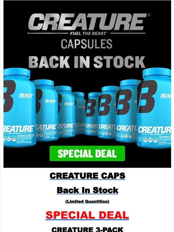 Restock Alert: Creature Caps Back in Stock (Finally)