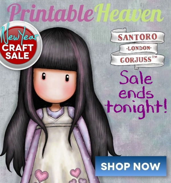 Printable Heaven Santoro Gorjuss craft sale ends Sunday night Milled