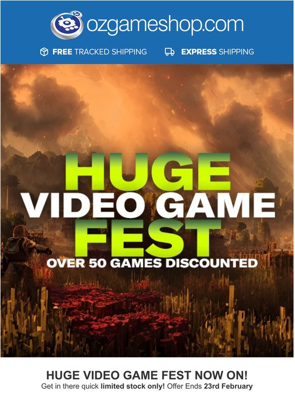 HUGH game sale now on! Up to 57% OFF