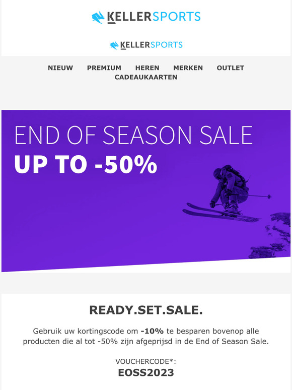 Bespaar tot -50% in de End of Season Sale ✨