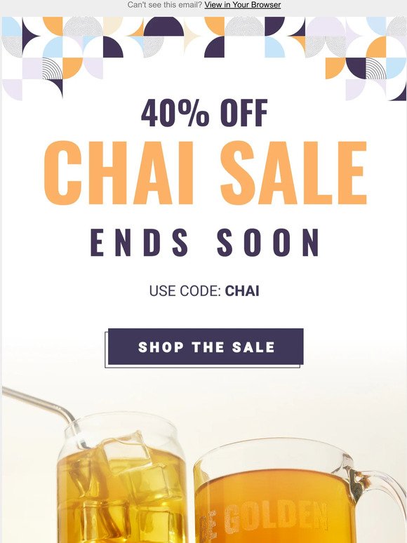Chai Sale Ends Soon! ⏰