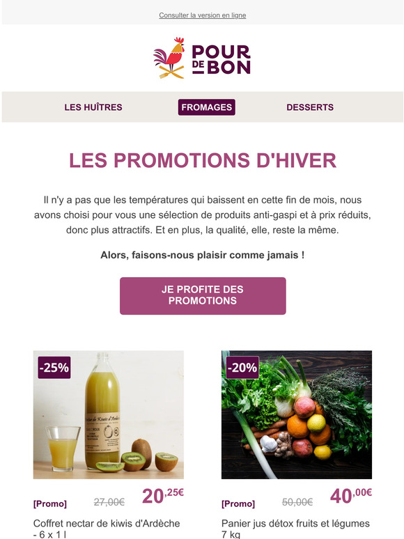 Les promos de Janvier