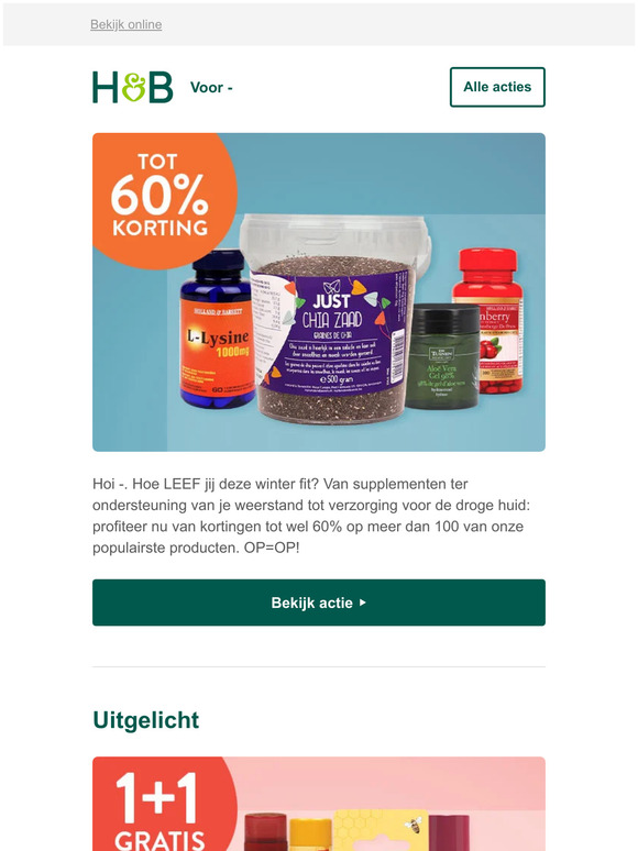 Tot 60% korting met onze Winterdeals