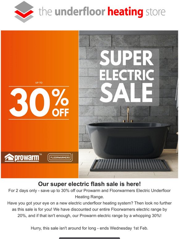 30% OFF Electric Flash Sale 🔥