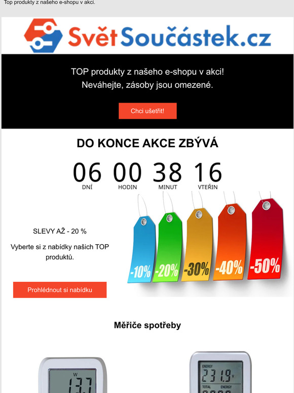 TOP produkty ve SvětěSoučástek v akci