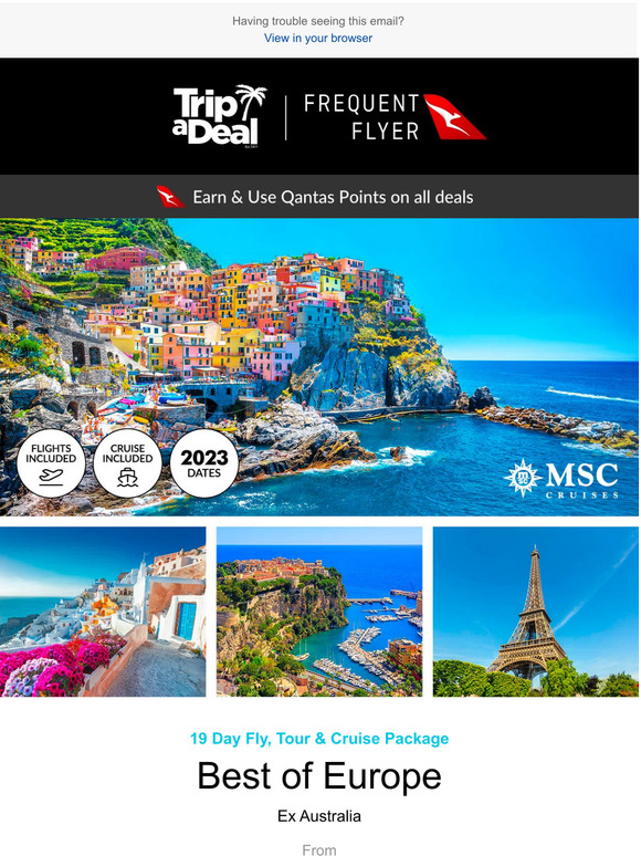 TripADeal Escape to Europe Unbeatable Tour and Cruise Packages