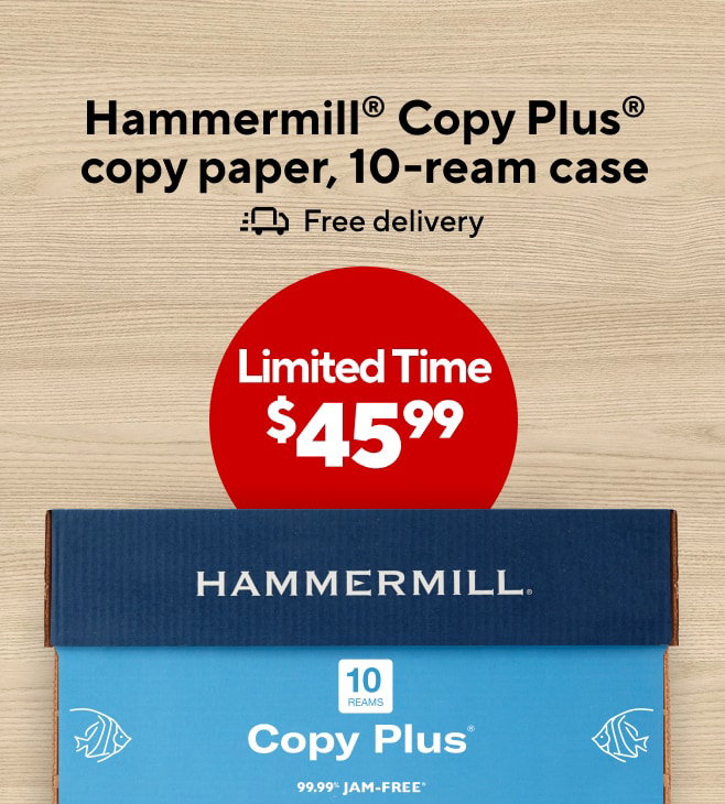 Only $45.99 for Hammermill Copy Plus Copy Paper, 10-Ream Case