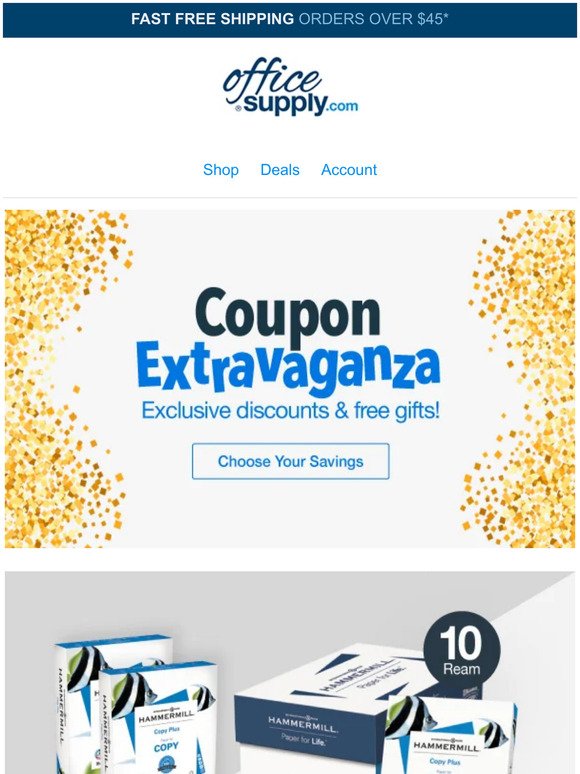 ARRIVED: Coupon Extravaganza 🎊 and Deals on Copy Paper!