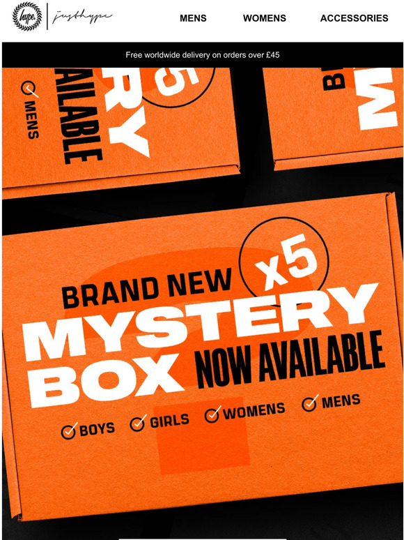 Hype NEW X5 Mystery Boxes have arrived! 📦 Milled