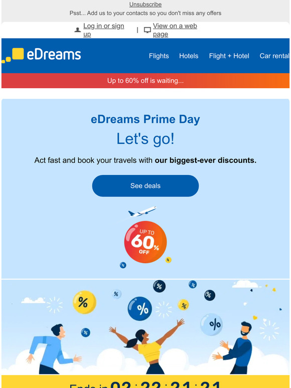 🎉 Prime Day is here again! Get up to 60% off your travels