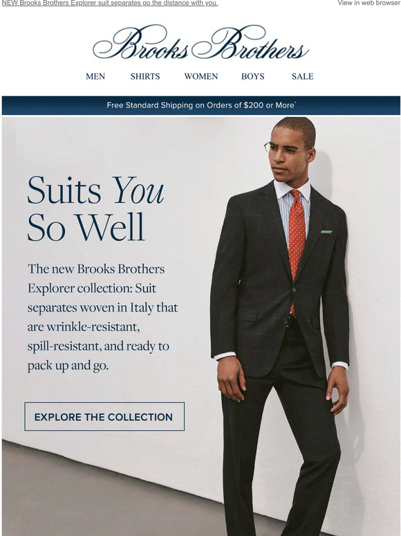 Brooks Brothers Exploration Suits You Milled