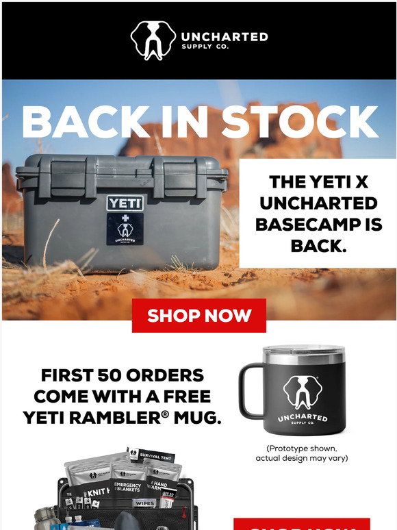 Limited Edition YETI Rambler X Uncharted