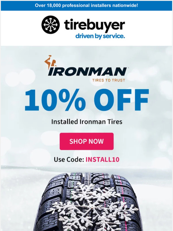 Ironman 💪🏻 10% OFF Installed Tires!