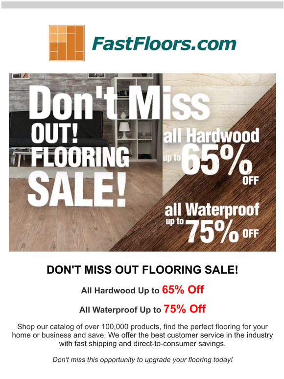 Don't Miss Out Flooring Sale