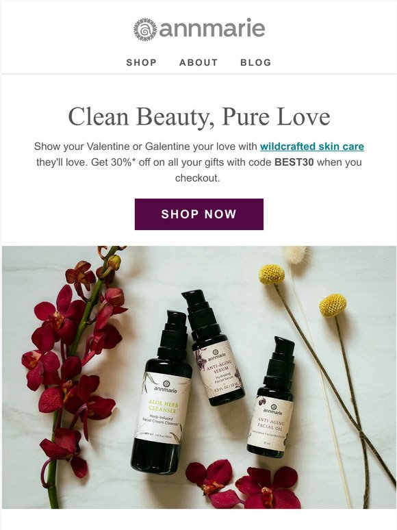 Be our Valentine: fall in love with your skin