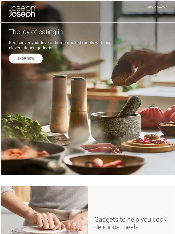 Rediscover your love of home-cooked meals with Joseph Joseph