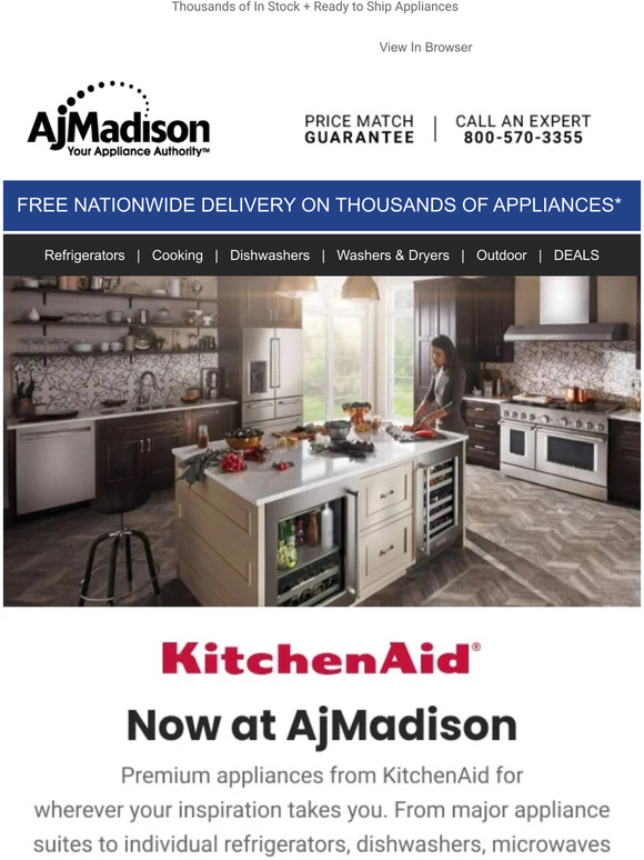Aj Madison KitchenAid now at AjMadison! Milled