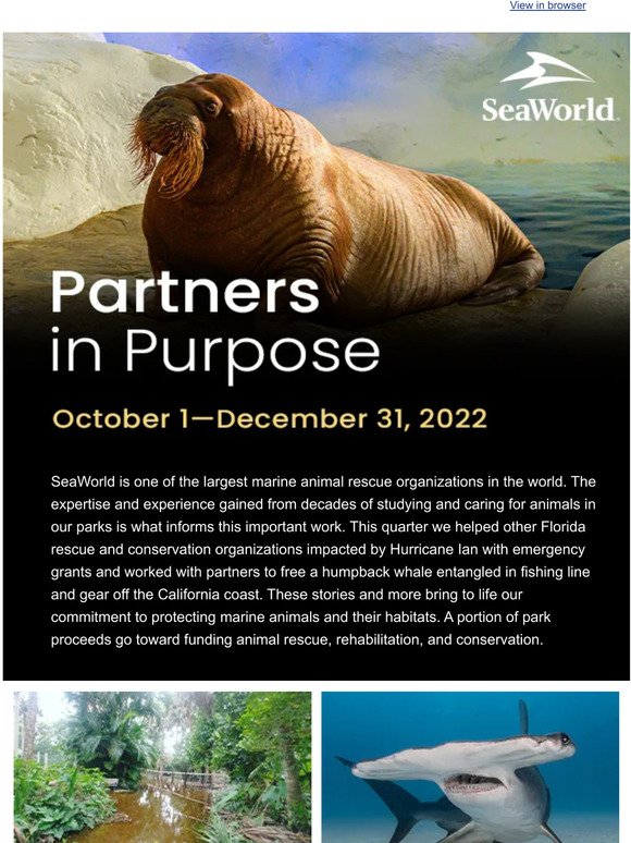 SeaWorld Is On A Mission... And We Can’t Do It Without You!